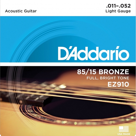 DADDARIO EZ 910 Akustik Tel Set Light (.011) Daddario EZ910 - Light - Akustik gitar teli 011
